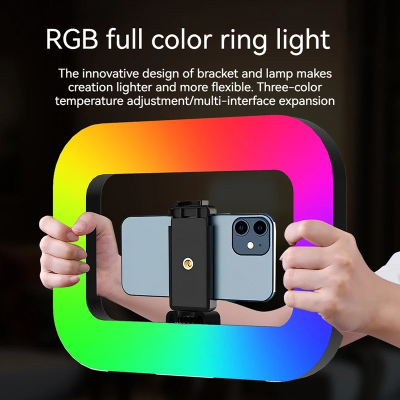 Luz de Anel Portátil RGB para  - Photography Lighting Handheld avaliação e preço