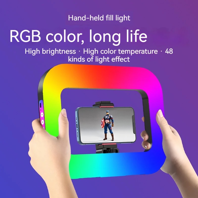 Luz de Anel Portátil RGB para  - Photography Lighting Handheld avaliação e preço