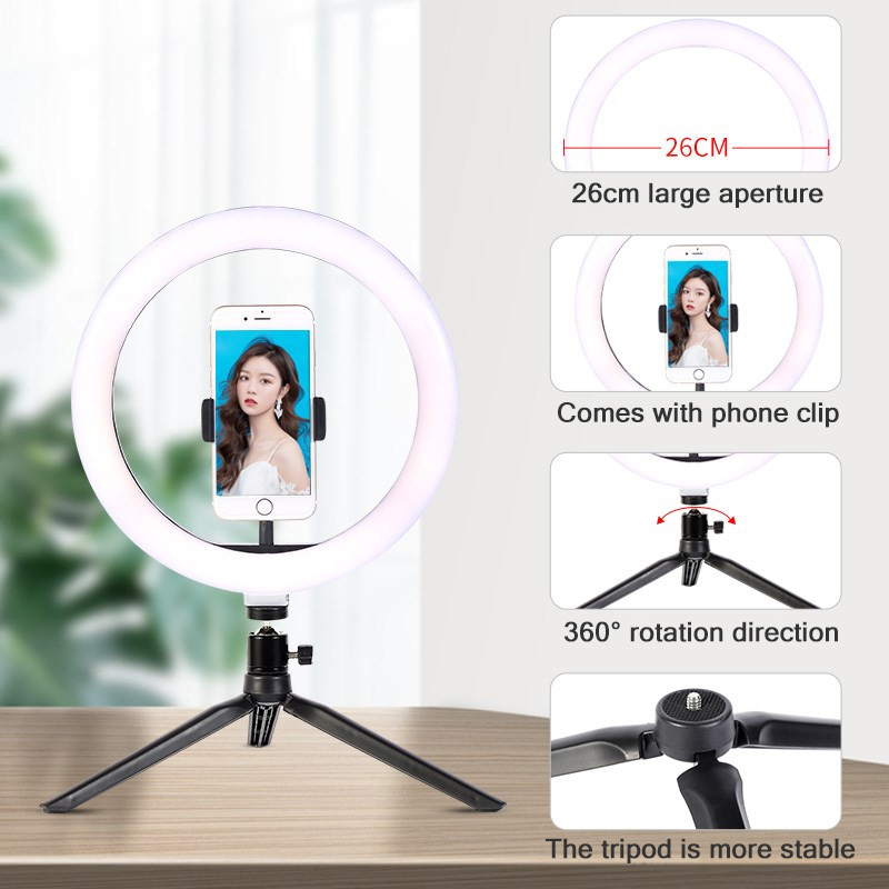 26cm 10 polegada led anel self - Photography Lighting Description avaliação e preço